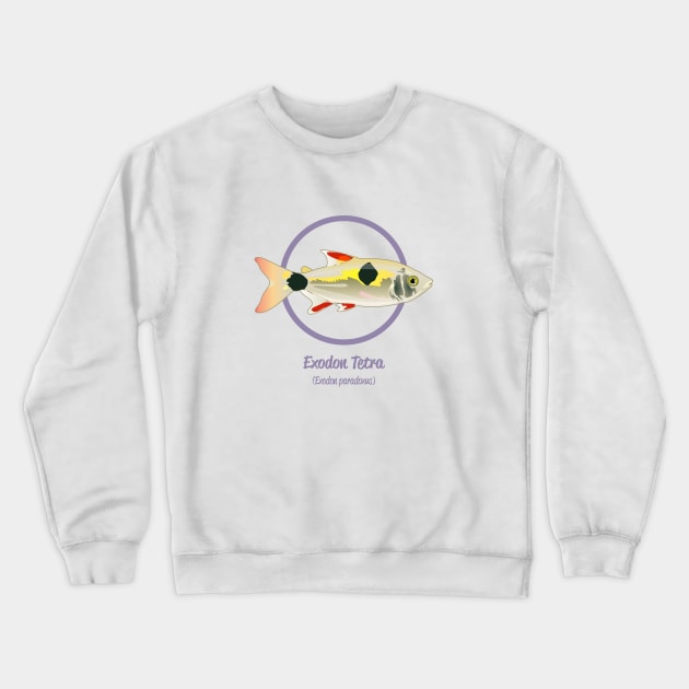 Exodon Tetra Crewneck Sweatshirt by Reefhorse